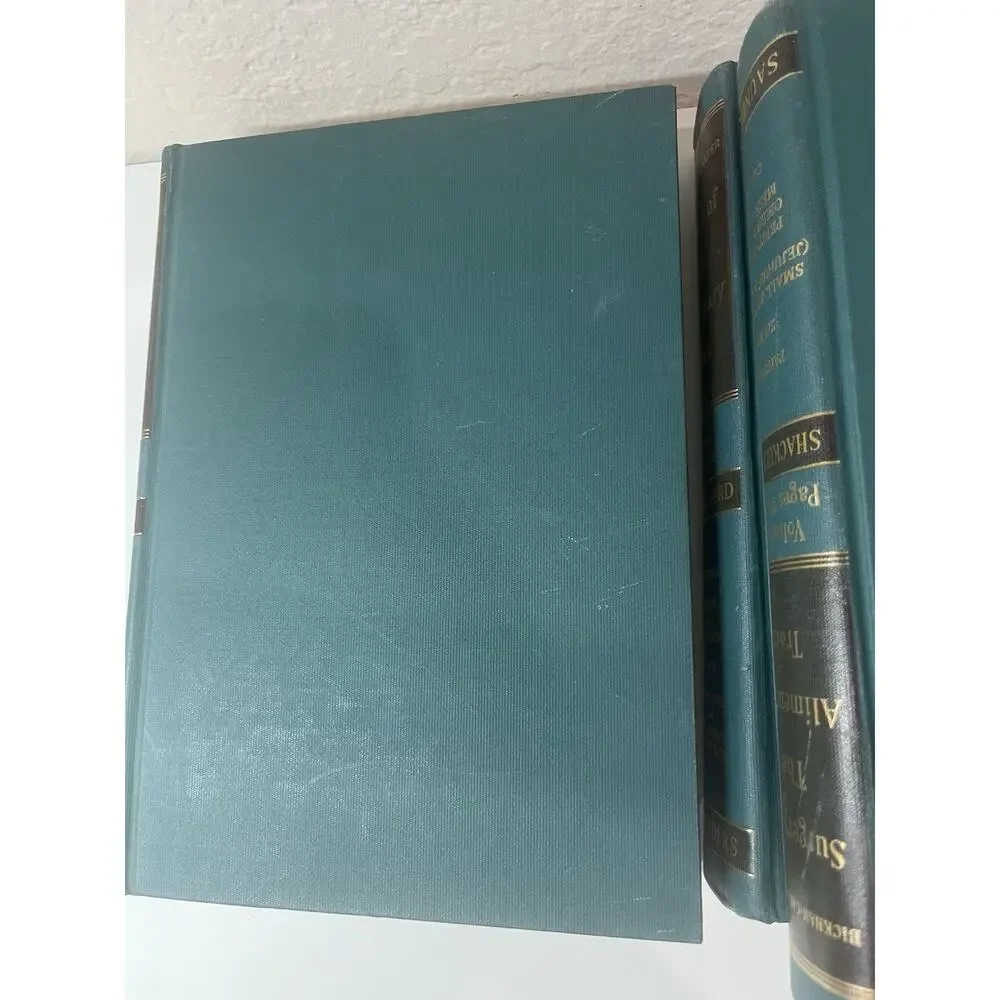 Shackelford's Surgery of the Alimentary Tract 3 Vols 1955 Hardcover 1st Edition